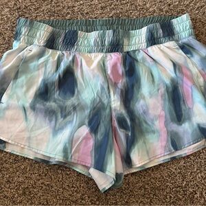 Avia Women's Blue and Pink Athletic Shorts